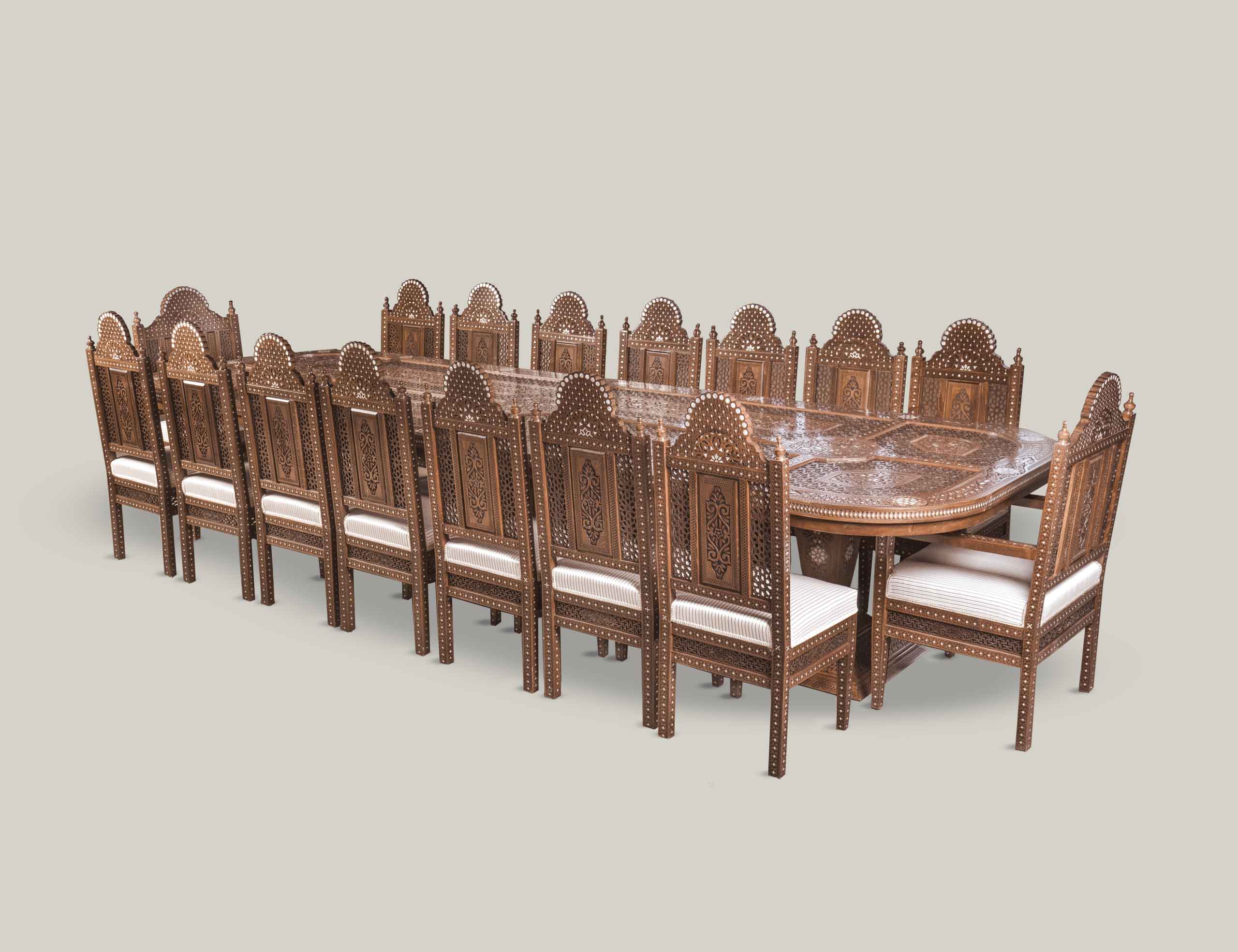 Qanadil Dining Set for 16 Guests