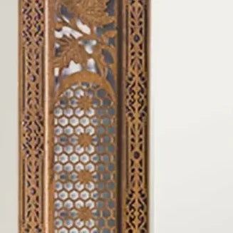 Debora tall carved crown mirror – frame corner detail showing carving