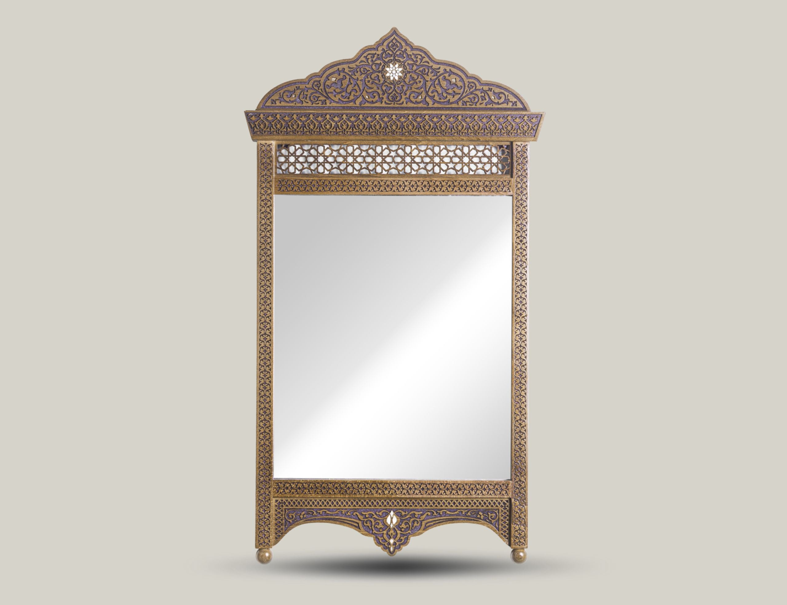 Tamra – Damascene Crown Wall Mirror