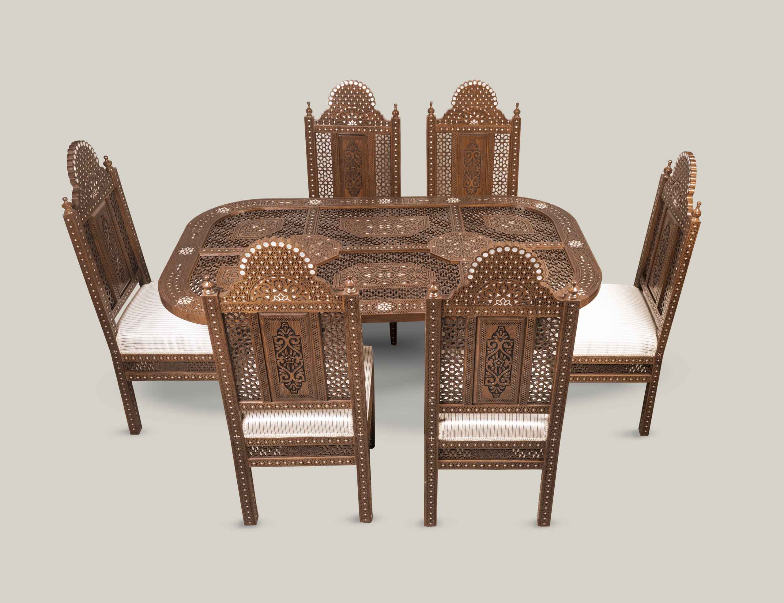 Qanadil - Damascene Dining Table (Multiple Sizes)