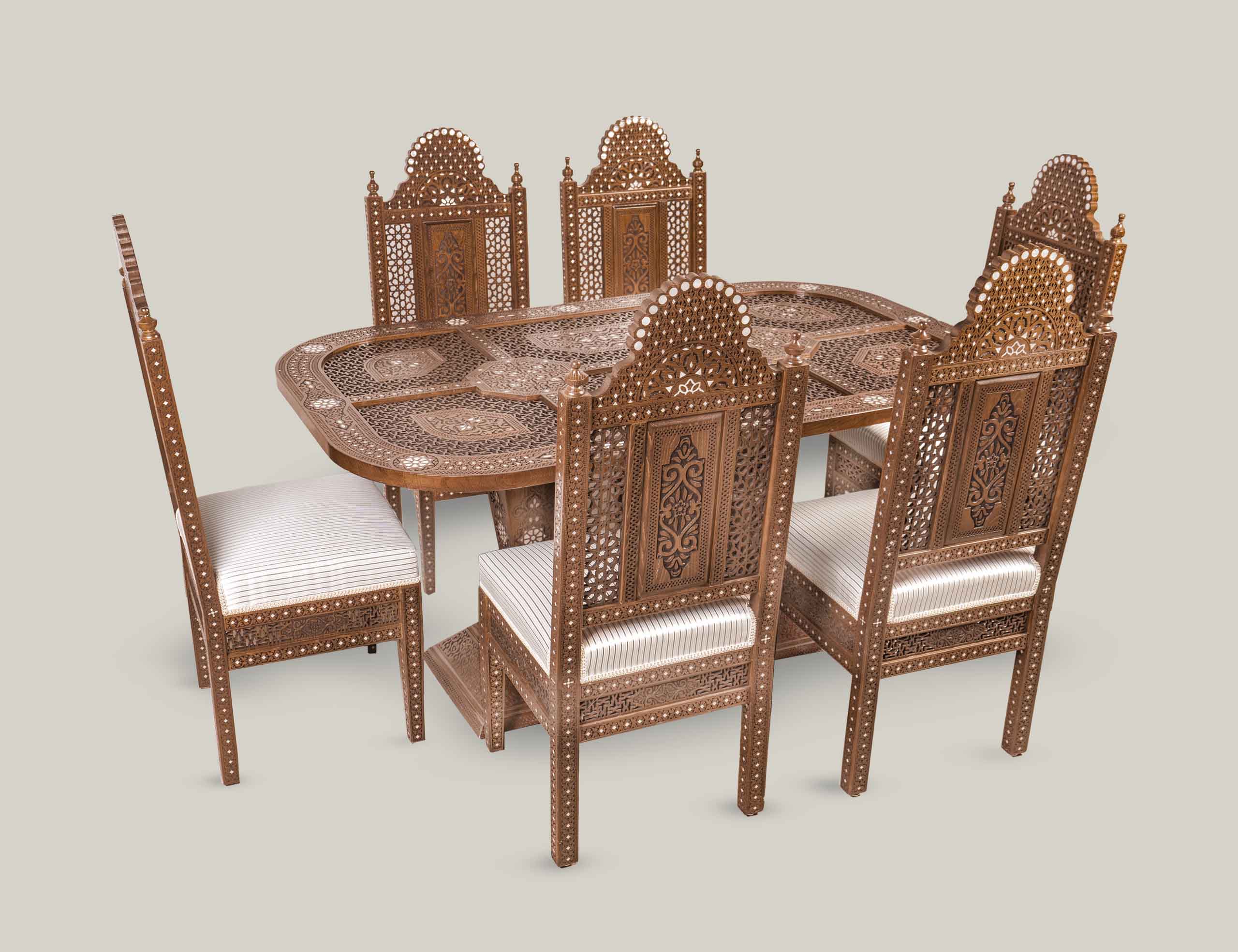 Qanadil Dining Set for 6 Guests