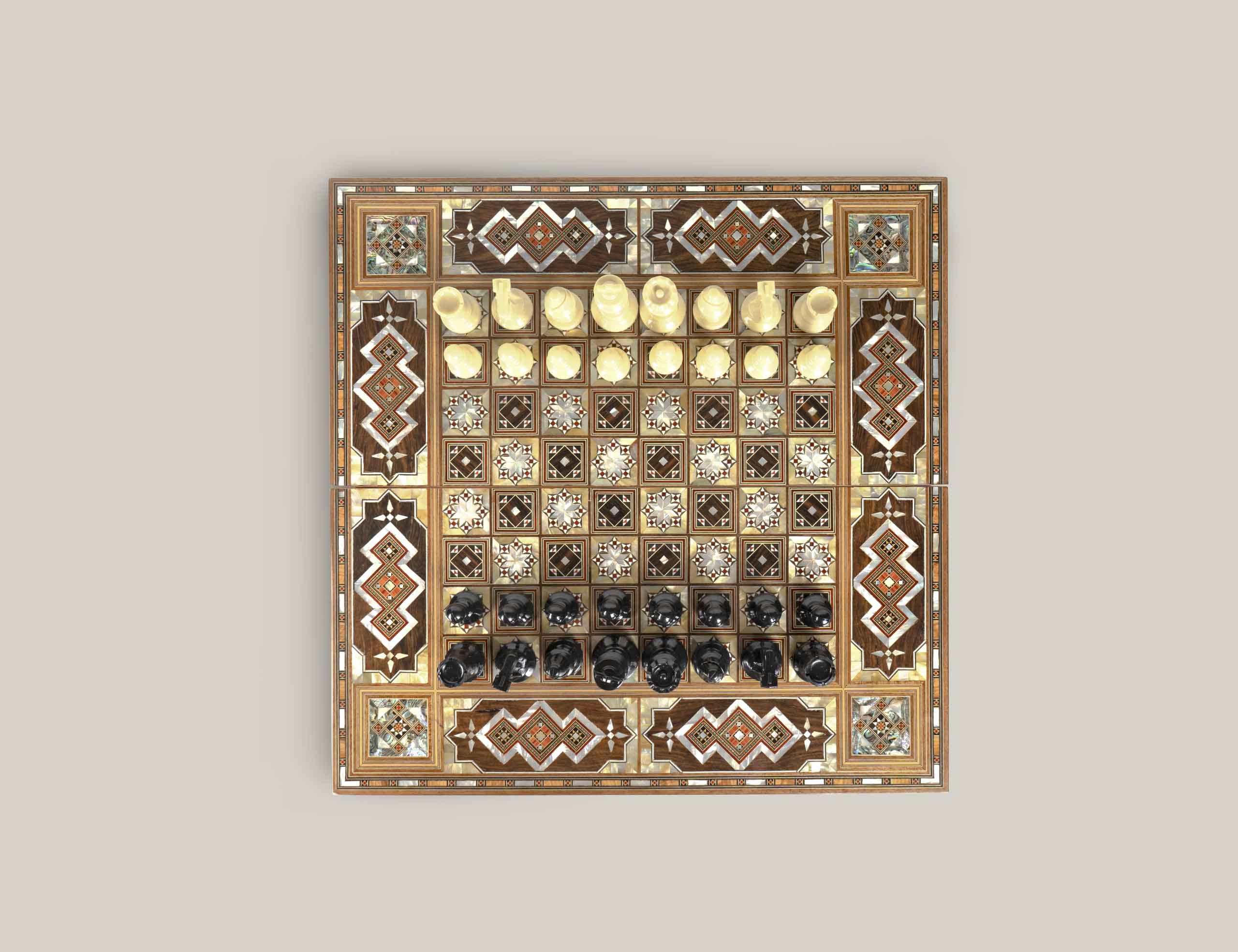Malka - Backgammon & Chess Set