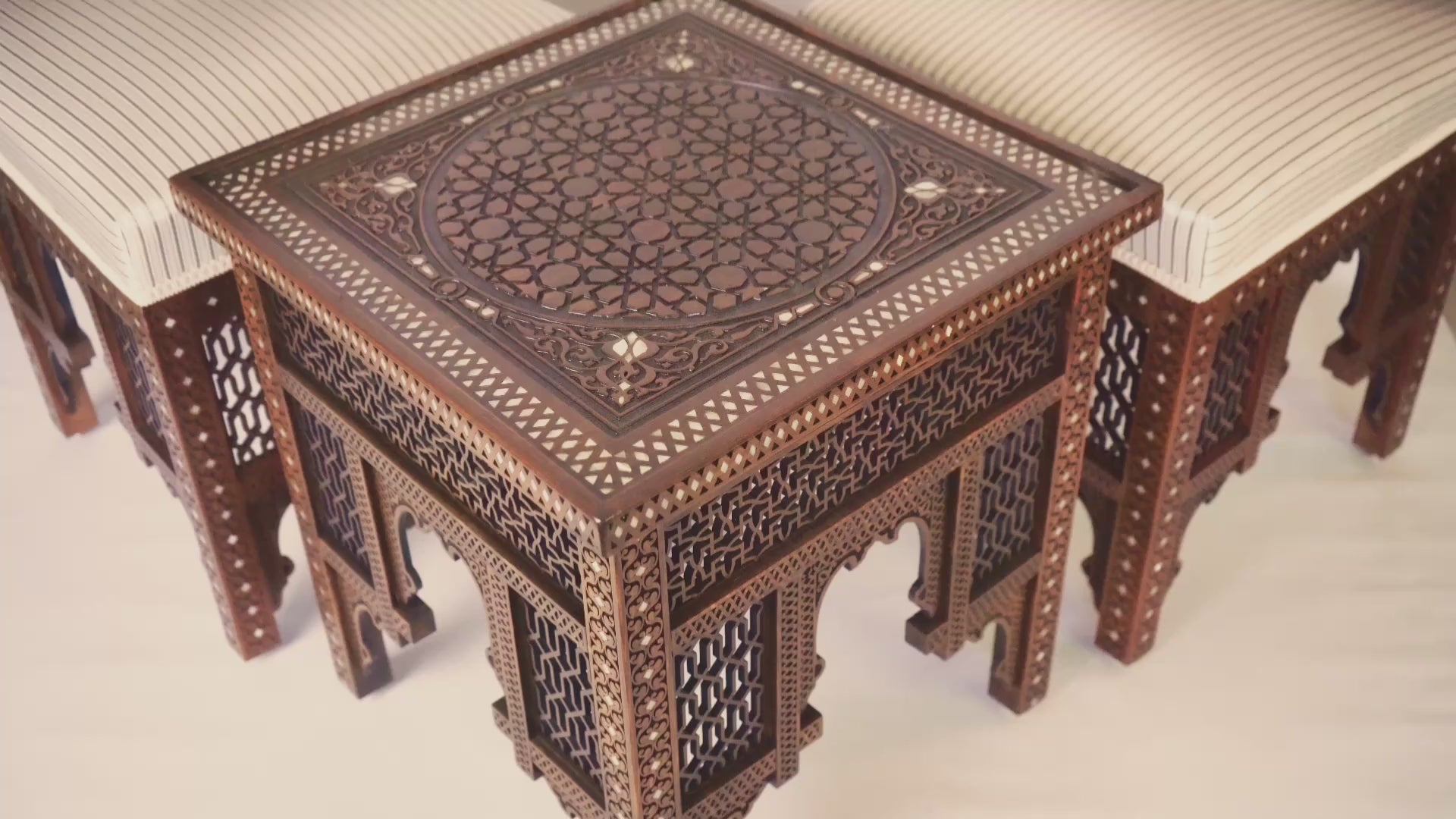 Load video: Dimash – Damascene Seating Corner Bundle